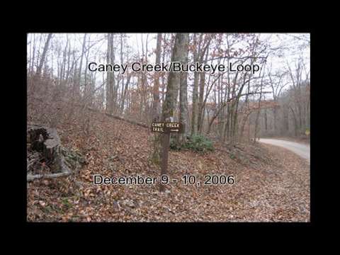 2006 Buckeye Trail video in the Ouachita Mountains showing terrain, elevation changes, and trail conditions.