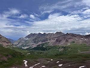 Crested Butte-Aspen the other side of the pass.