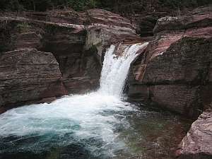 Glacier Gunsight Deadwood Falls