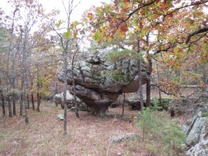 Cabbage Head Rock near the east Boundary Trail.