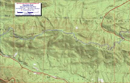 Ouachita Trail Map 09 Foran Gap West.
