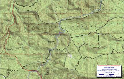 Ouachita Trail Map 22 Highway 7 East.