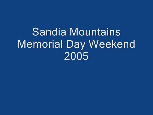 Sandia Trip Video on Sandia Mountian outside of Albuquerque NM showing the terrain and trail conditions.