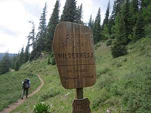 South San Juan Trail Sign.